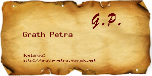 Grath Petra névjegykártya